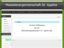 Tablet Screenshot of messdiener-epe.de
